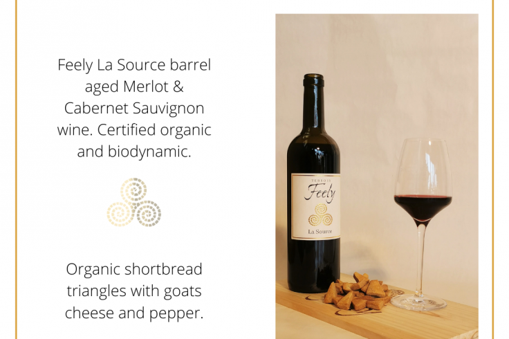 Organic wine and food pairing gift box with pairing video and pdf